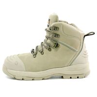 Bison XT Ankle Lace Up Boot with Zip Stone Size AU/UK 4 (US 5) Colour Stone