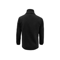 Mens Plain Micro Fleece Jacket Black XSmall