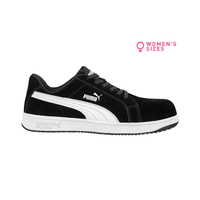 Puma Safety Women's Iconic Sneakers Colour Black/White Size AU/UK 3 (US 5)
