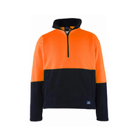 Rainbird Workwear Adults Woruga Pullover Small Fluro Orange/Navy