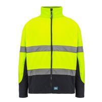 Rainbird Workwear Rafter Fleece Jacket Small Fluoro Orange/Navy