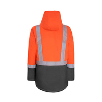 Rainbird Workwear Harvey Parka Fluoro Small Fluoro Orange/Charcoal