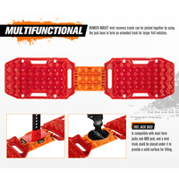 BUNKER INDUST Pair Recovery Tracks Sand Track Red 15T 4WD Car Accessories 4x4