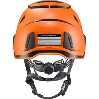 Inceptor Grx Vented Helmet Orange C/W Reflective Stickers