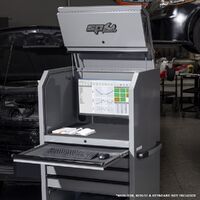 SP Tools 36" USA Sumo Series Diagnostic Station 4 Drawer - Lethal Grey/Black Handles SP44550LG-BLK