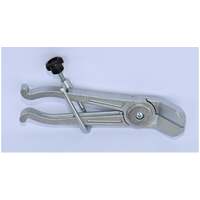 Adjustable line clamp pliers - aluminium body - angled jaw