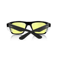 SafeStyle Fusions Black Frame Yellow Lens Safety Glasses