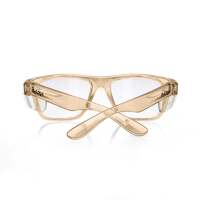 SafeStyle Fusions Champagne Frame Clear Lens Safety Glasses