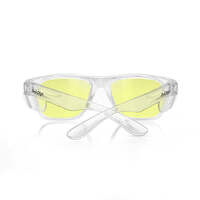 SafeStyle Fusions Clear Frame Yellow Lens Safety Glasses