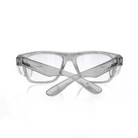 SafeStyle Fusions Graphite Frame Clear Lens Safety Glasses