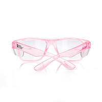 SafeStyle Fusions Pink Frame Clear Lens Safety Glasses