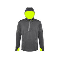 Mens Pace Hoodie Grey/Fluoro Orange 5XL