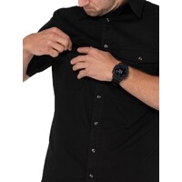Grindstones Short Sleeve Shirt Colour Black Size M
