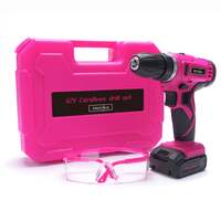 Monika 12v pink lithium cordless drill