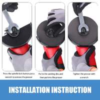 Topex heavy duty 900w 125mm 5" angle grinder w/ 50pcs 5" cutting discs