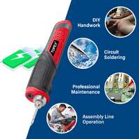 Topex 4v cordless soldering iron glue gun nail gun w/ charger