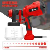 Topex tool combo handhold electric paint sprayer gun & random orbital sander polisher