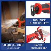 Topex 920w reciprocating saw w/ 34 pcs blades  quickly cut depth in wood and metal cutting