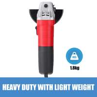 Topex heavy duty 900w 125mm 5inch angle grinder with side handle protection switch