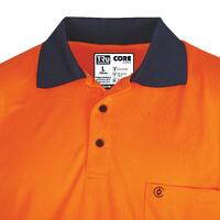 Tru Workwear Micromesh L/S Hi-Vis Taped Polo Shirt