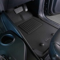 3D Kagu Rubber Mats for Ford Ranger SUPER Cab PX PX2 PX3 2011-2021 Front & Rear Colour Grey