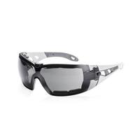 Uvex Pheos Guard Safety Glasses Pair HC/AF Clear Black/Yellow