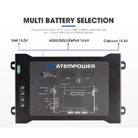 ATEM POWER DC to DC Dual Battery System Smart Hub Universal Fitment Dual Voltage Meters