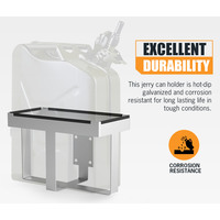 20L Jerry Can Holder Galvanized Steel 4x4 Camper Trailer Caravan Offroad