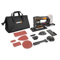 WORX 20V Cordless SANDECK 3-in-1 Multi-Sander Skin (POWERSHARE Battery / Charger not incl.) - WX820.9