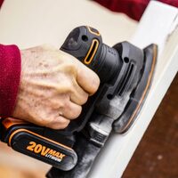 WORX 20V Cordless Detail Sander Skin (POWERSHARE Battery / Charger not incl.) - WX822.9