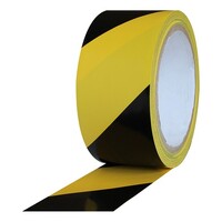 Proch Yellow/Black Barricade Tape 100m X 75mm YB10075