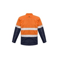 Syzmik Mens Hi Vis Cotton Drill Jacket Yellow/Navy XXS