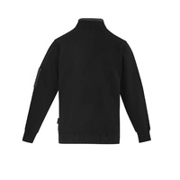 Syzmik Mens 1/4 Zip Brushed Fleece Navy/Charcoal XXS
