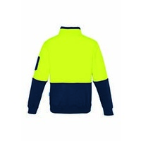Syzmik Unisex Hi Vis Half Zip Pullover Orange/Navy XXS