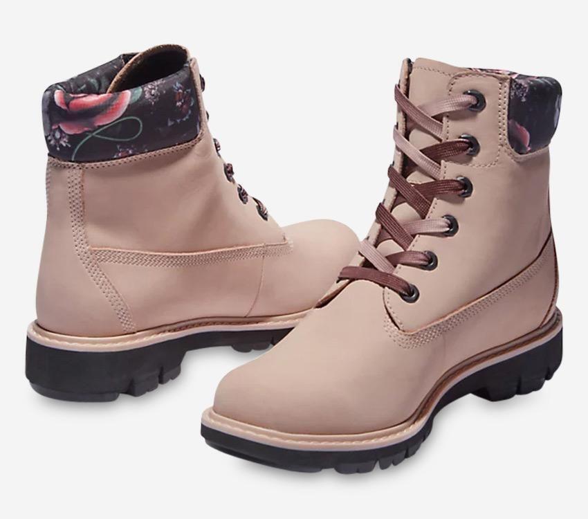 Women's Lucia Way 6-Inch Charm Waterproof Boot - Light Pink Nubuck - US