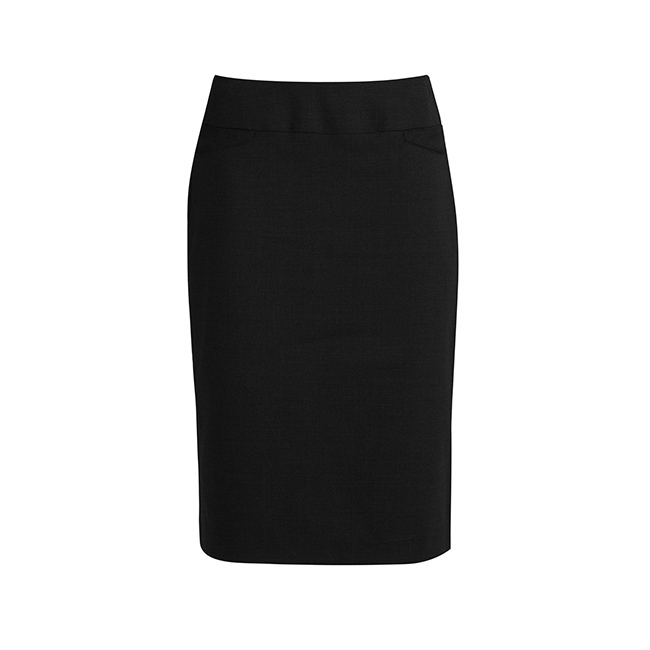 Ladies Classic Knee Length Skirt Charcoal 8