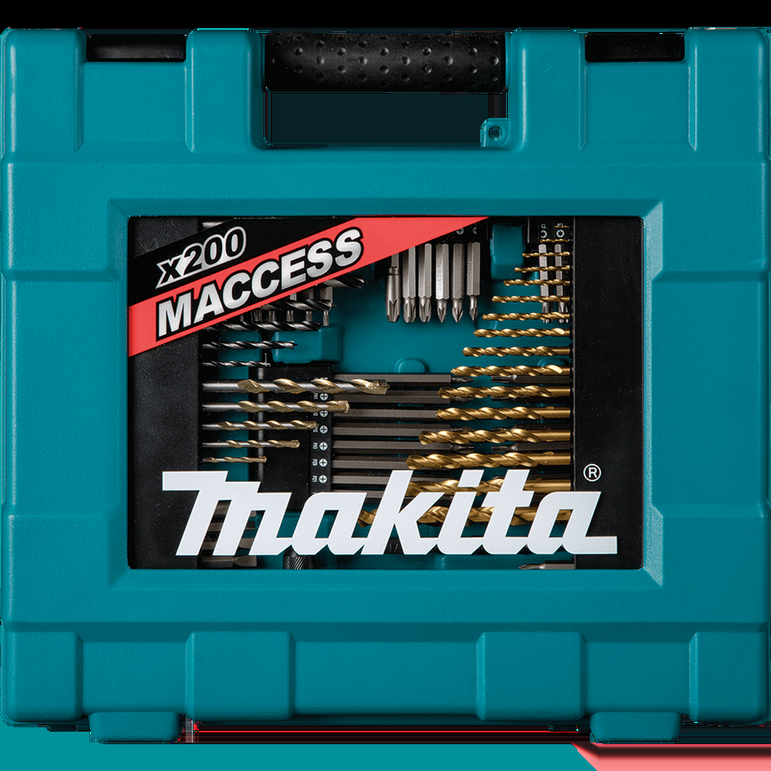 Makita 200 Piece Maccess Drill & Driver Combination Set D-37194