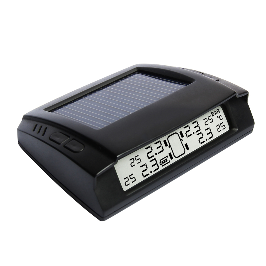 Solar Power TPMS Tyre Pressure Monitoring System LCD 4 External Sensors 4x4 PSI Diagnostic Tools | TP-15