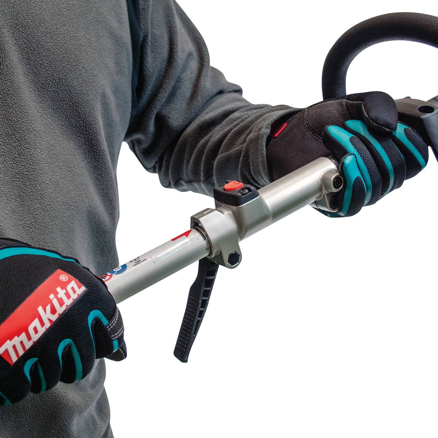 Makita 18Vx2 Brushless Multi Function Power Head with Attachments 5.0Ah Kit DUX60PSPT2 B tools