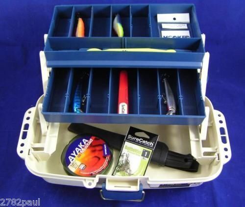 Surecatch Heavy Duty Fishing Tackle/Tool Box - 2 Tray Tackle Box