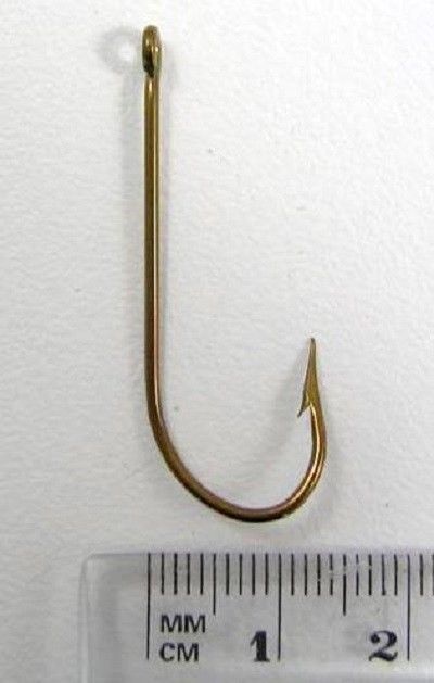 Mustad 4190 - Size 1/0 Qty 25 - Kirby Kendal Bronzed Hooks