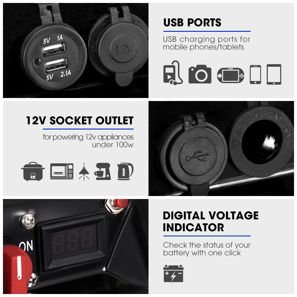 Atem Power Battery Box 12V Quick Charge Type C Portable Deep Cycle - China  Battery, Battery Box