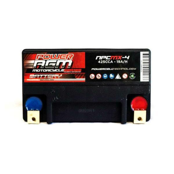 Power AGM 12V 19AH 425CCAs Motorcycle Battery