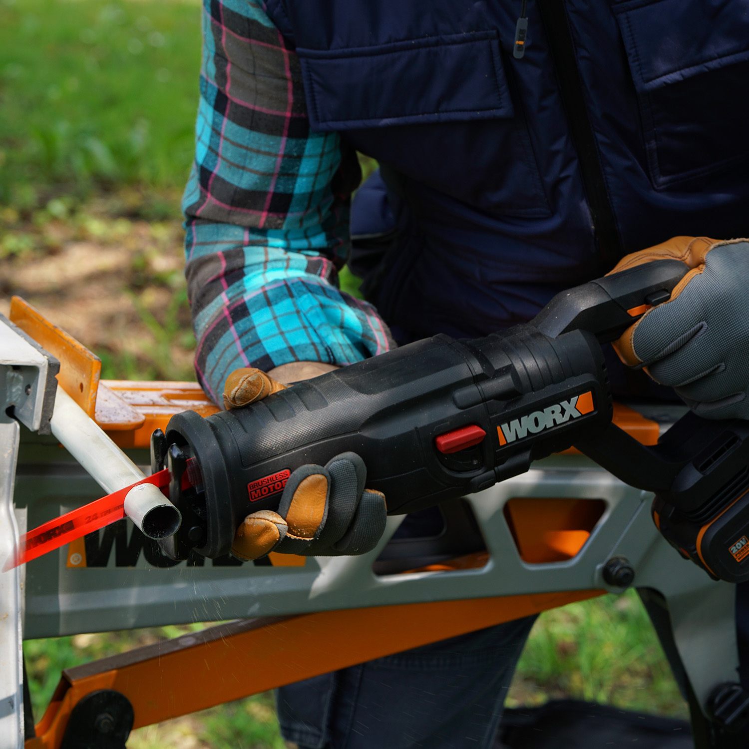 WORX 20V Cordless Brushless Reciprocating Saw Skin (POWERSHARE