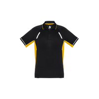 Kids Renegade Polo Grey/Black/Fluoro Yellow 12