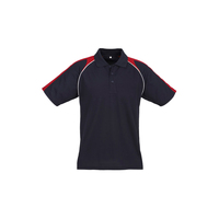 Mens Triton Polo Ash/Black/White Small
