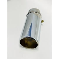 Chrome Exhaust Tip Universal fits 30-42mm pipes*
