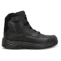 Mack Force Zip-Up Safety Boots Size AU/UK 4 (US 5) Colour Black