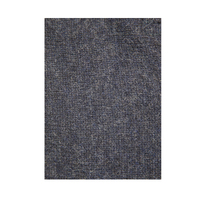 100% SHETLAND WOOL Half Zip Up Knit JUMPER Pullover Mens Sweater Knitted - Denim Blue (45) - M