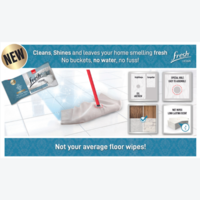 Floor Wipes Cleaning System Fresh Home Scent